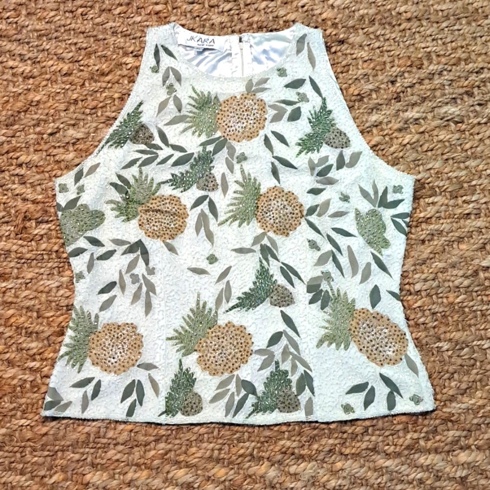 Jkara Beaded Top